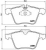 JAGUA 2C2Z14096 Brake Pad Set, disc brake